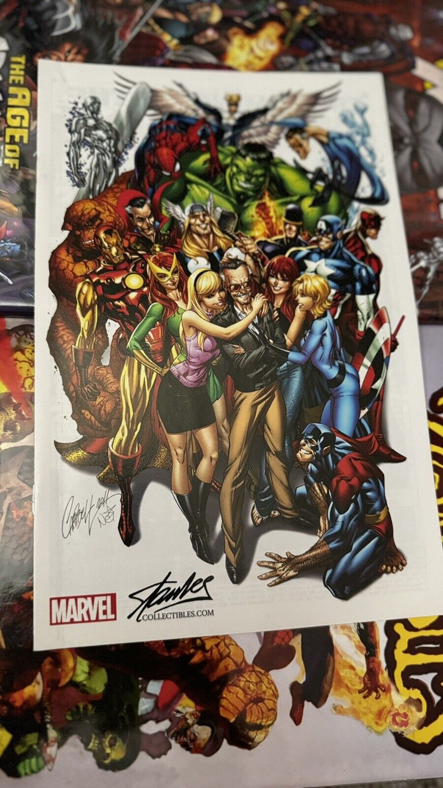Avengers #1 (2015) J. Scott Campbell Stan Lee Collectables SDCC Color Variant NM