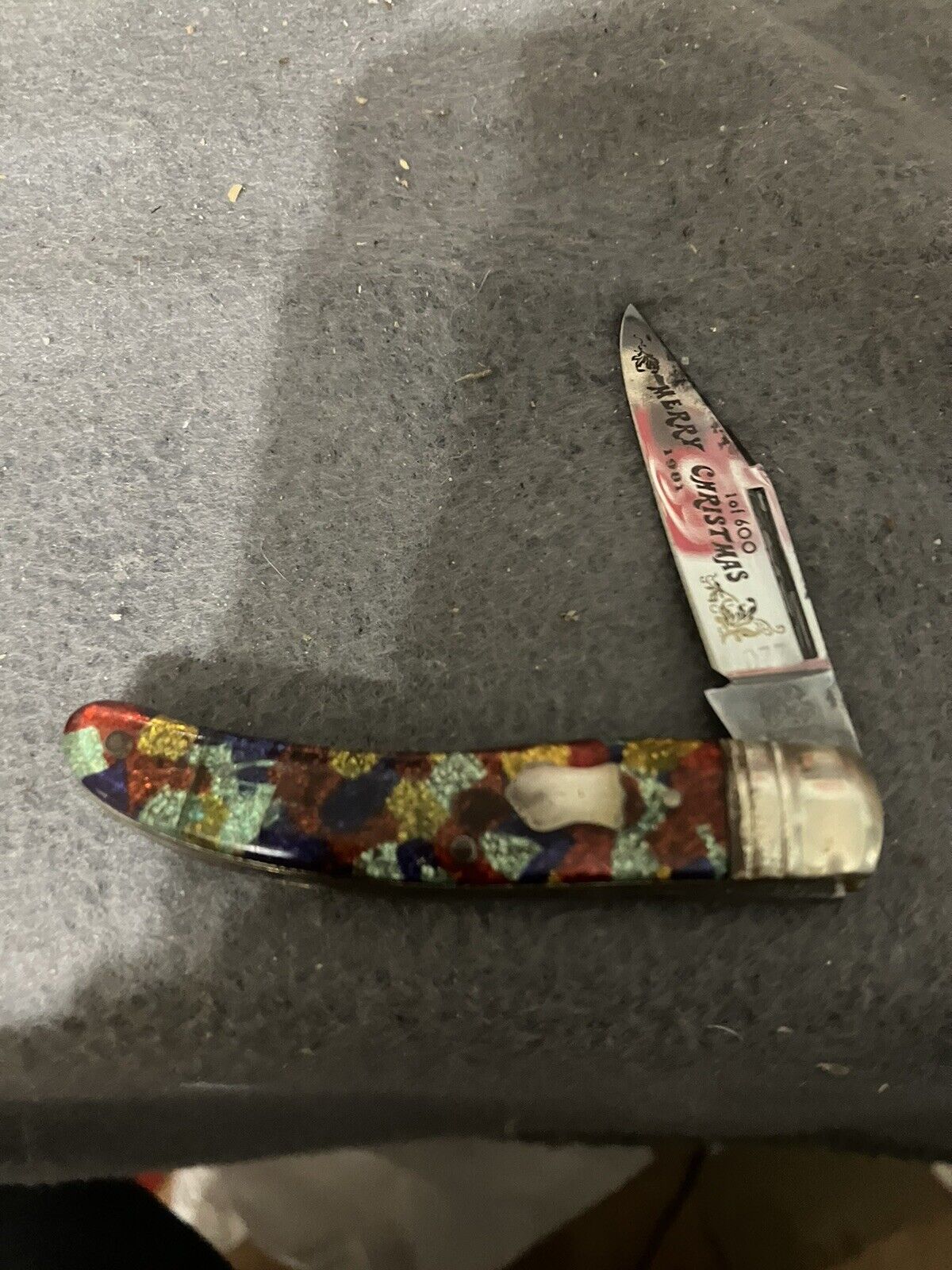 Fighting Roosters Christmas Knife 1981 Only 600 Made