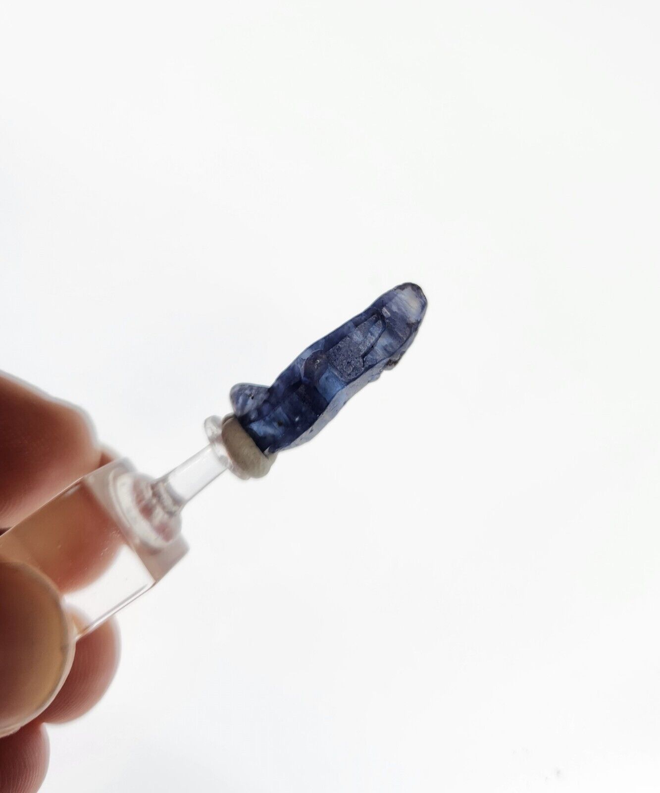 Deep Blue Corundum Var. Sapphire Natural Terminated Crystal - Sri Lanka 9 Ct.