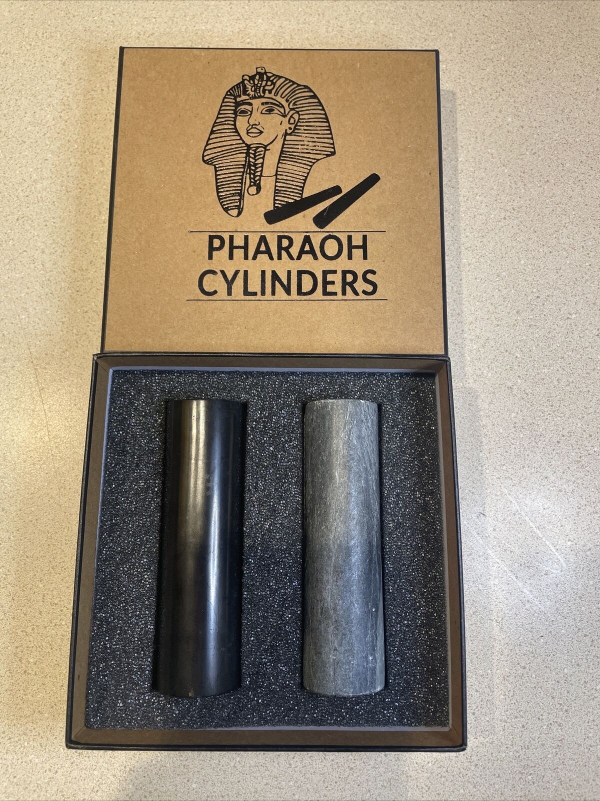 Pharaoh Cylinders Shungite & Soapstone Harmonizing Pharoah's Rods Bioengineering