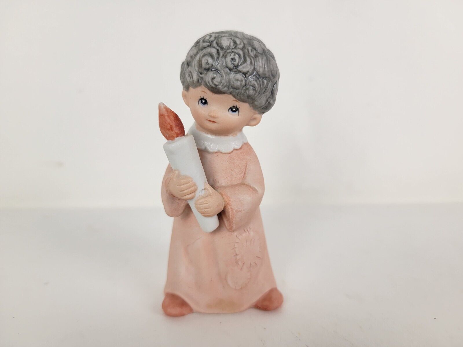 Vintage Angel Replacement Figure Childrens Nativity Homco #5602 Porcelain Boy 