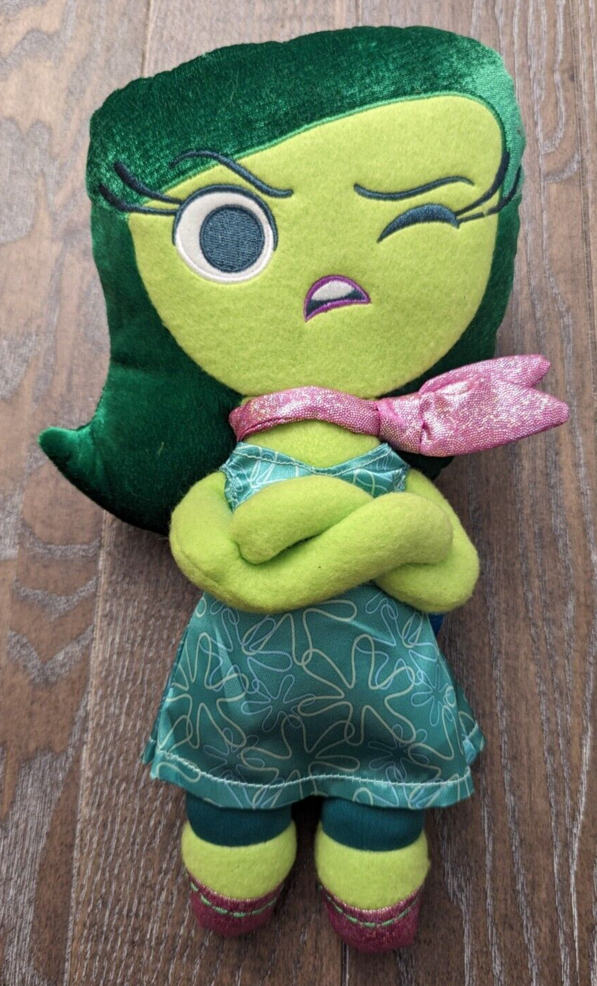 Disney Pixar Inside Out Disgust Green Doll Stuffed Plush NWT