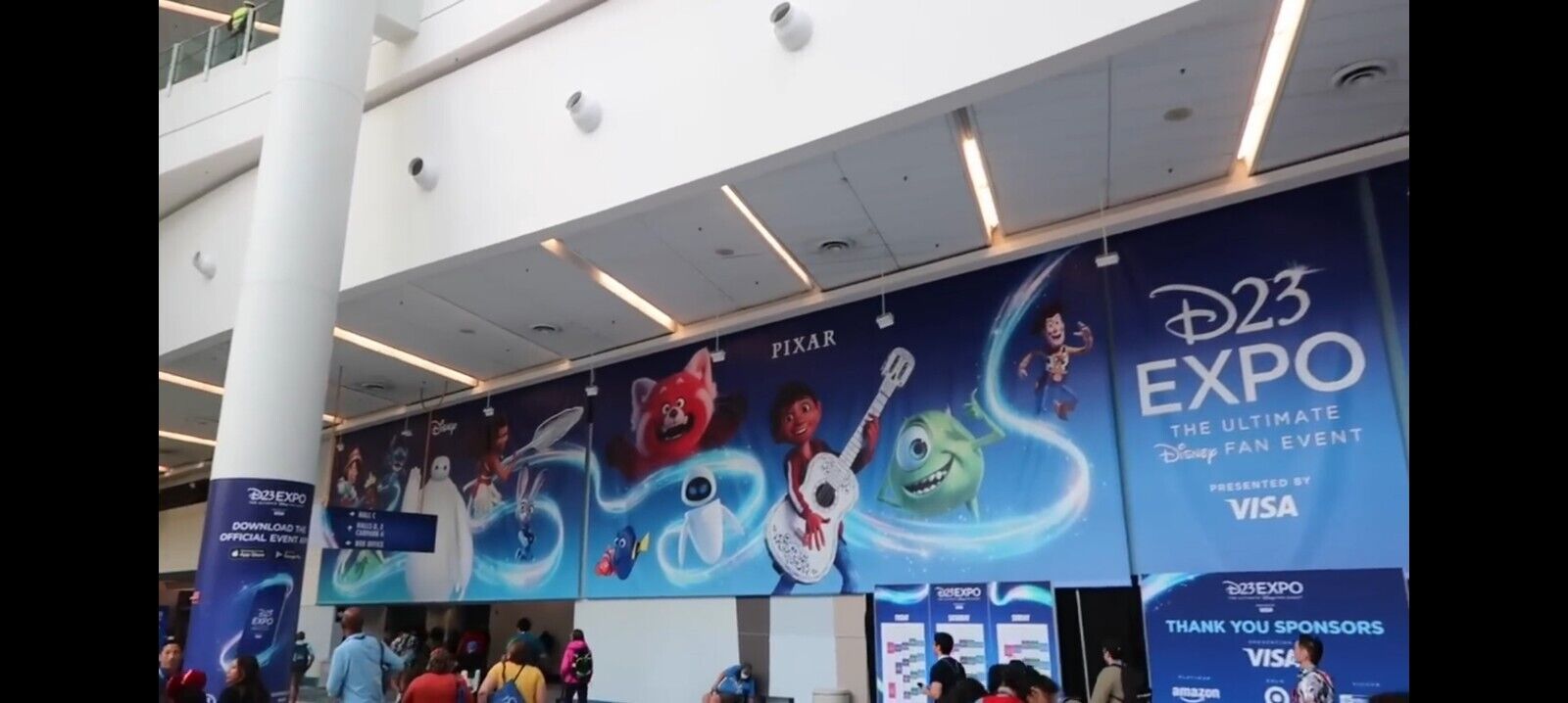 Rare D23 expo Convention 2022 Promo Tarps Banners Disneyana 