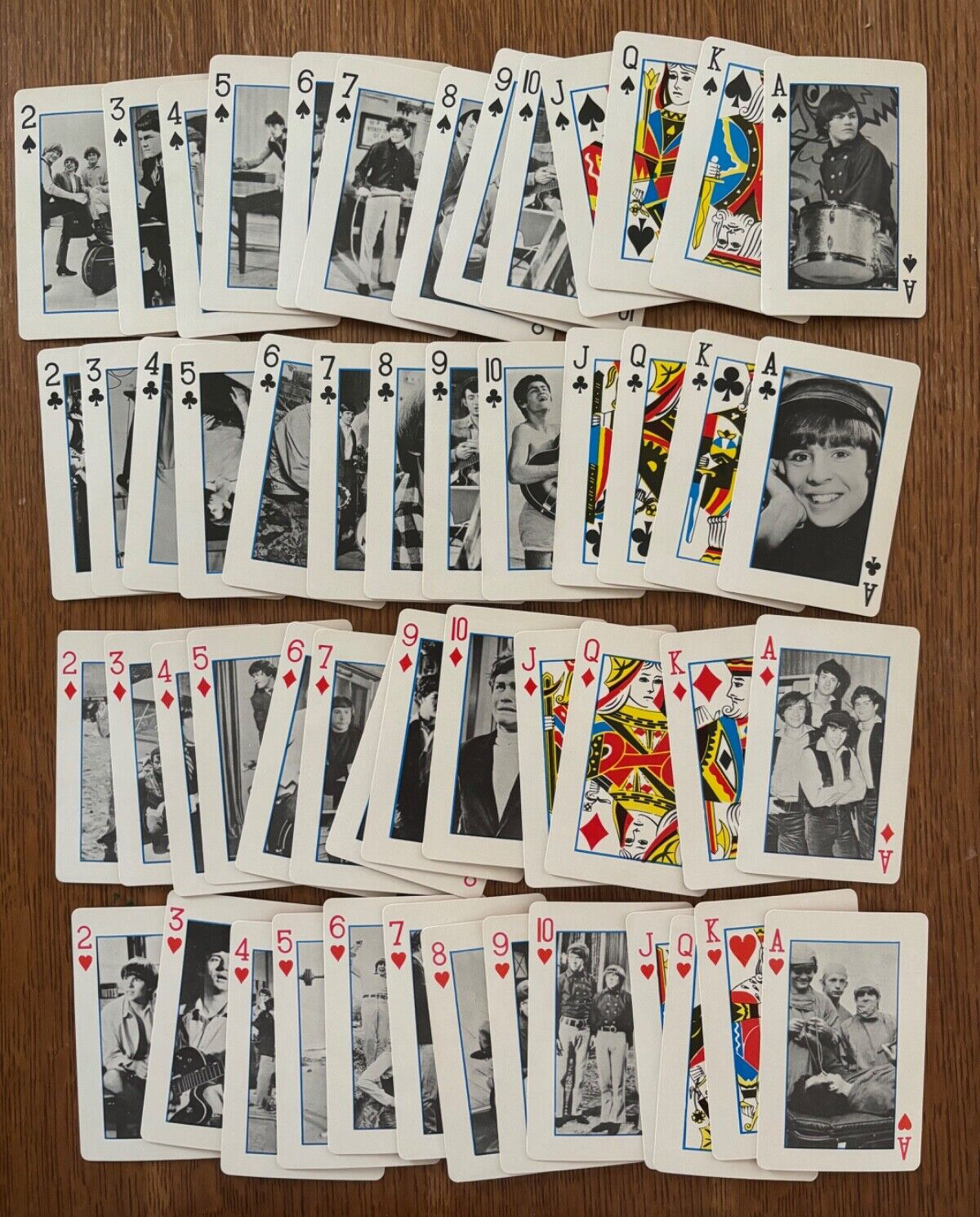 Vintage 1966 The Monkees Playing Cards Deck Raybert Productions 52 Cards
