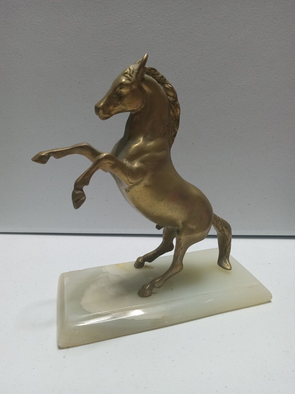 Handmade Vintage Brass Arabic Horse Statue