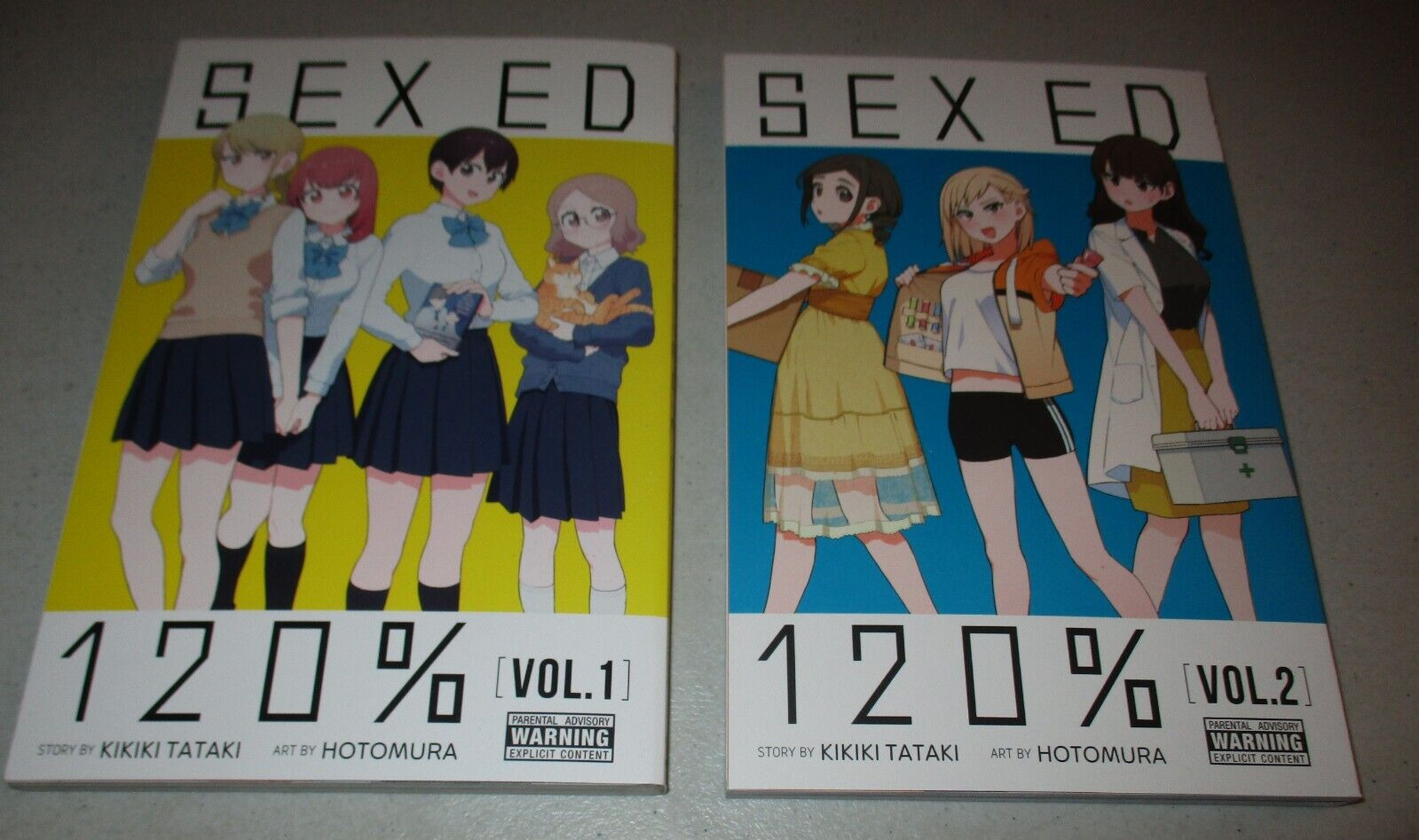 Sex Ed 120% vol. #1, 2  (English Manga Lot) Yen Press