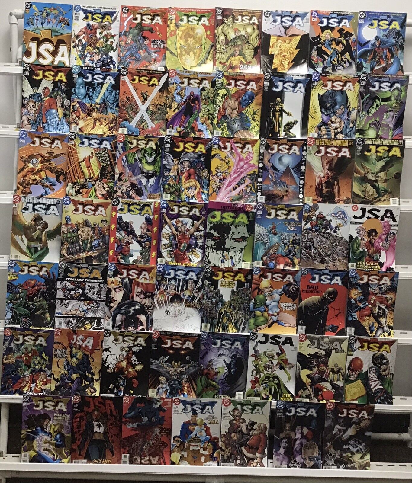 DC Comics JSA Comic Book Lot Of 55 Comic Books