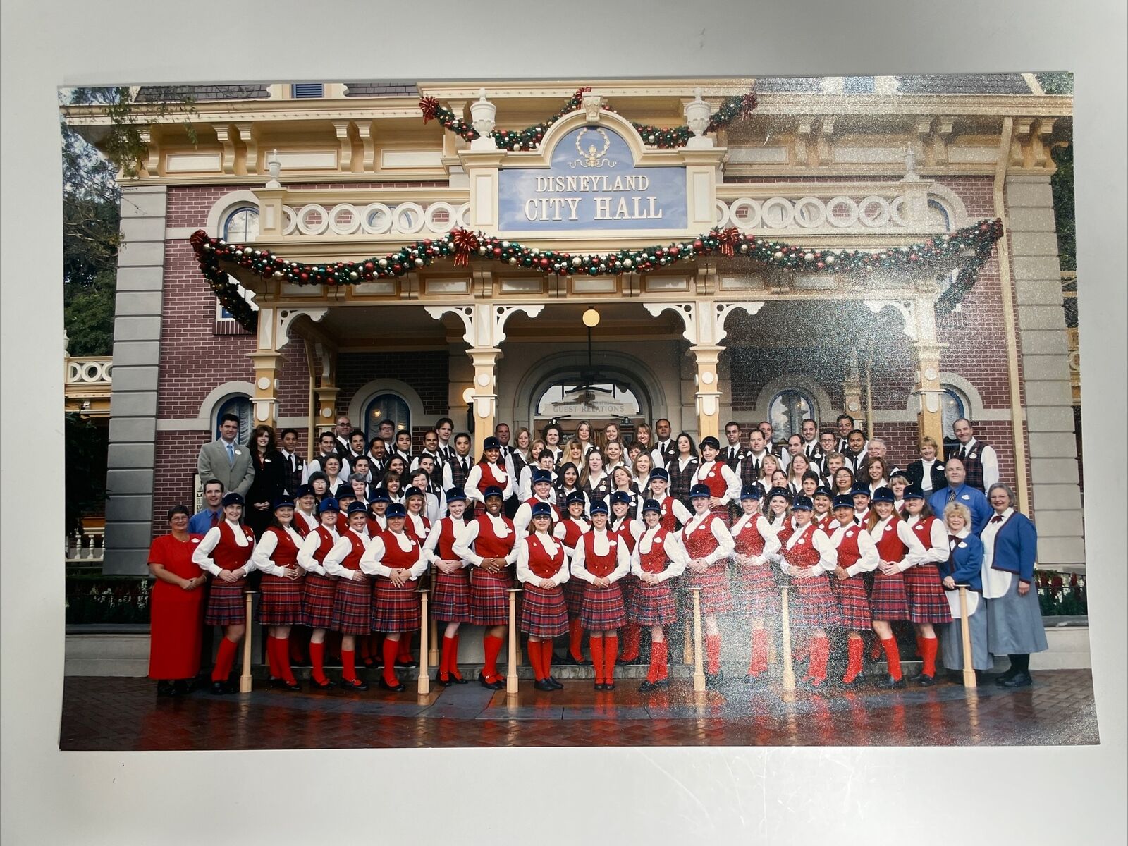 2005’s Official Disneyland Guest Relations Staff Group Picture 11”x17” RARE
