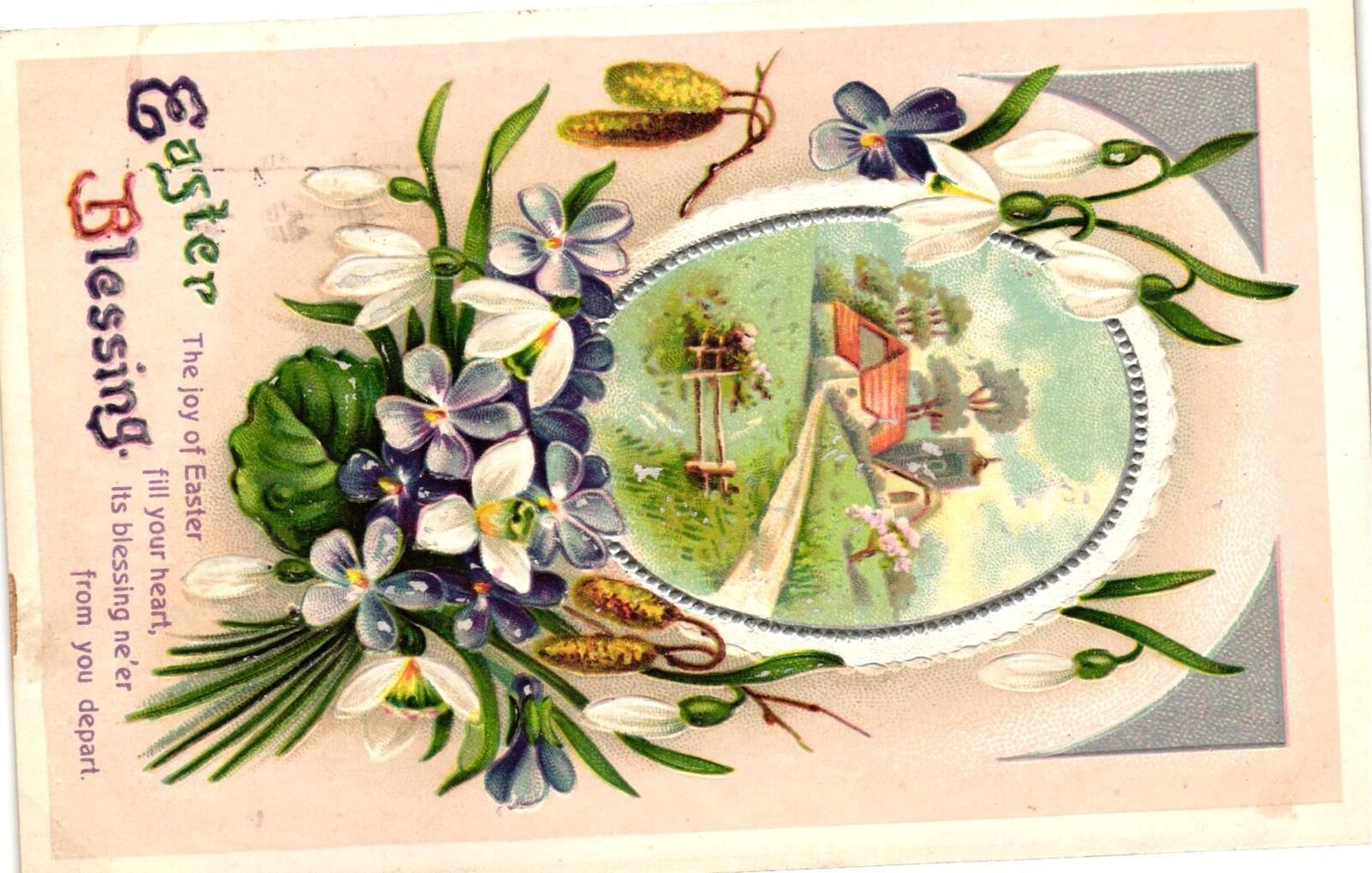 Vintage Postcard- Easter motive card Early 1900s