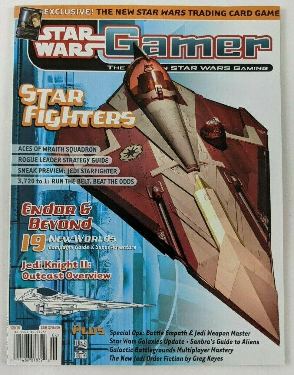 Star Wars Gamer #9 Magazine Jedi Knight II TCG Endor Rogue Leader Starfighter
