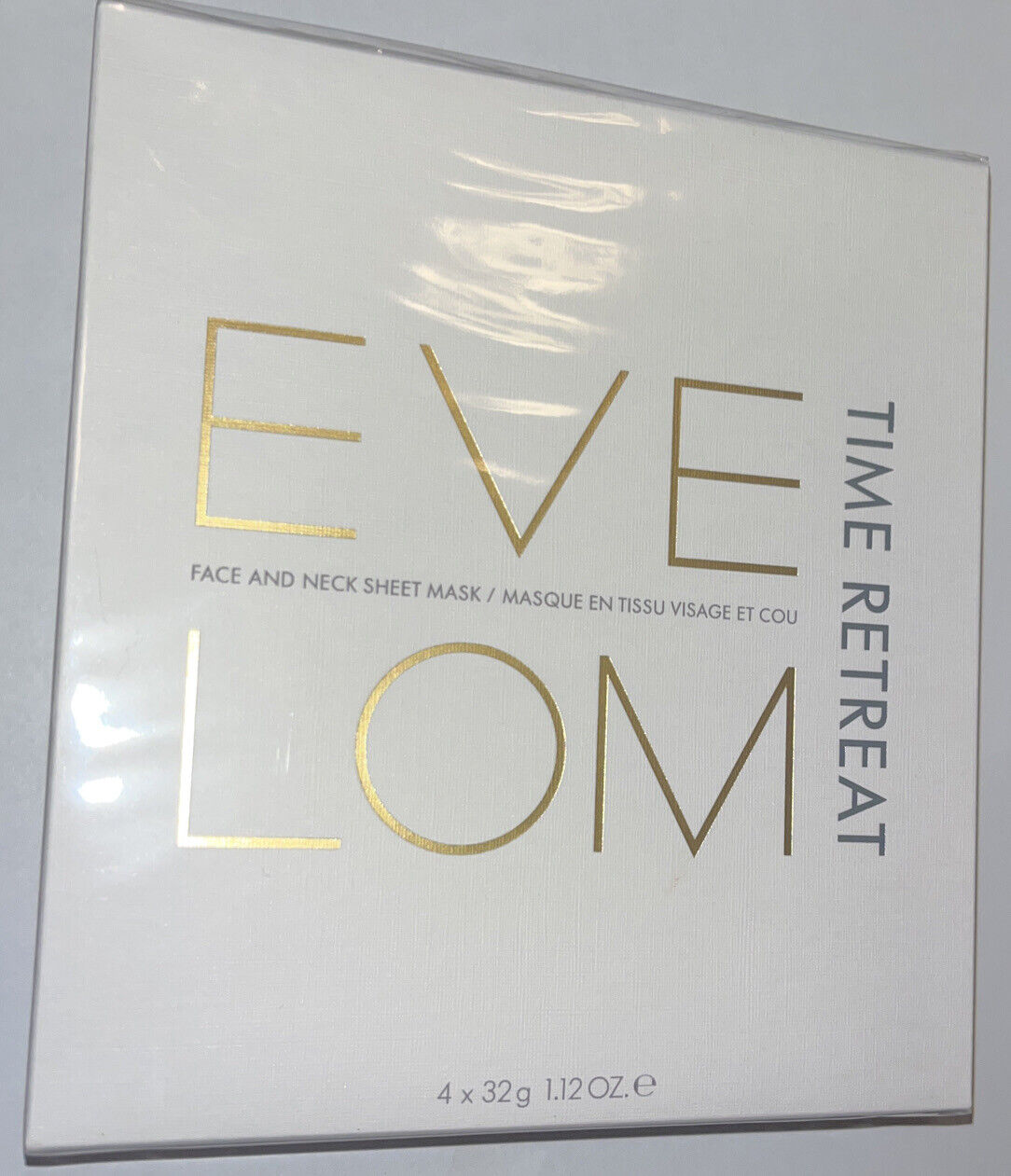 Eve Lom  Face and Neck Sheet Mask . Box of 4 Masks .SEALED