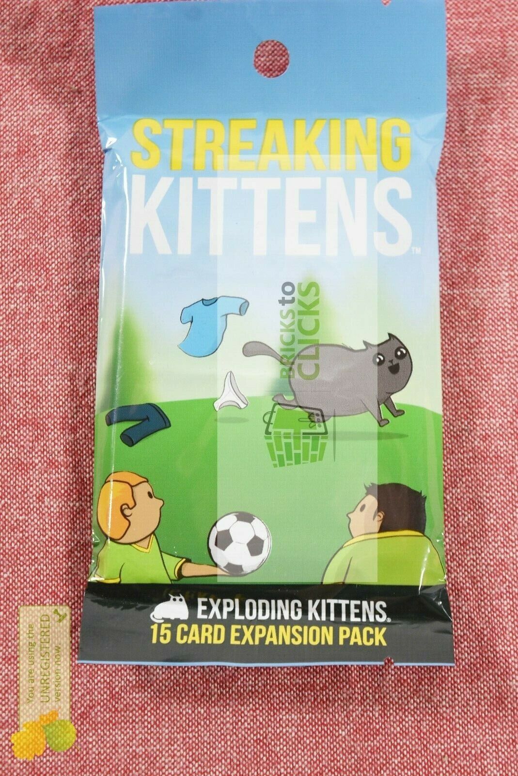 Streaking Kittens Game - Second Expansion of Exploding Kittens, 15 Card Pack