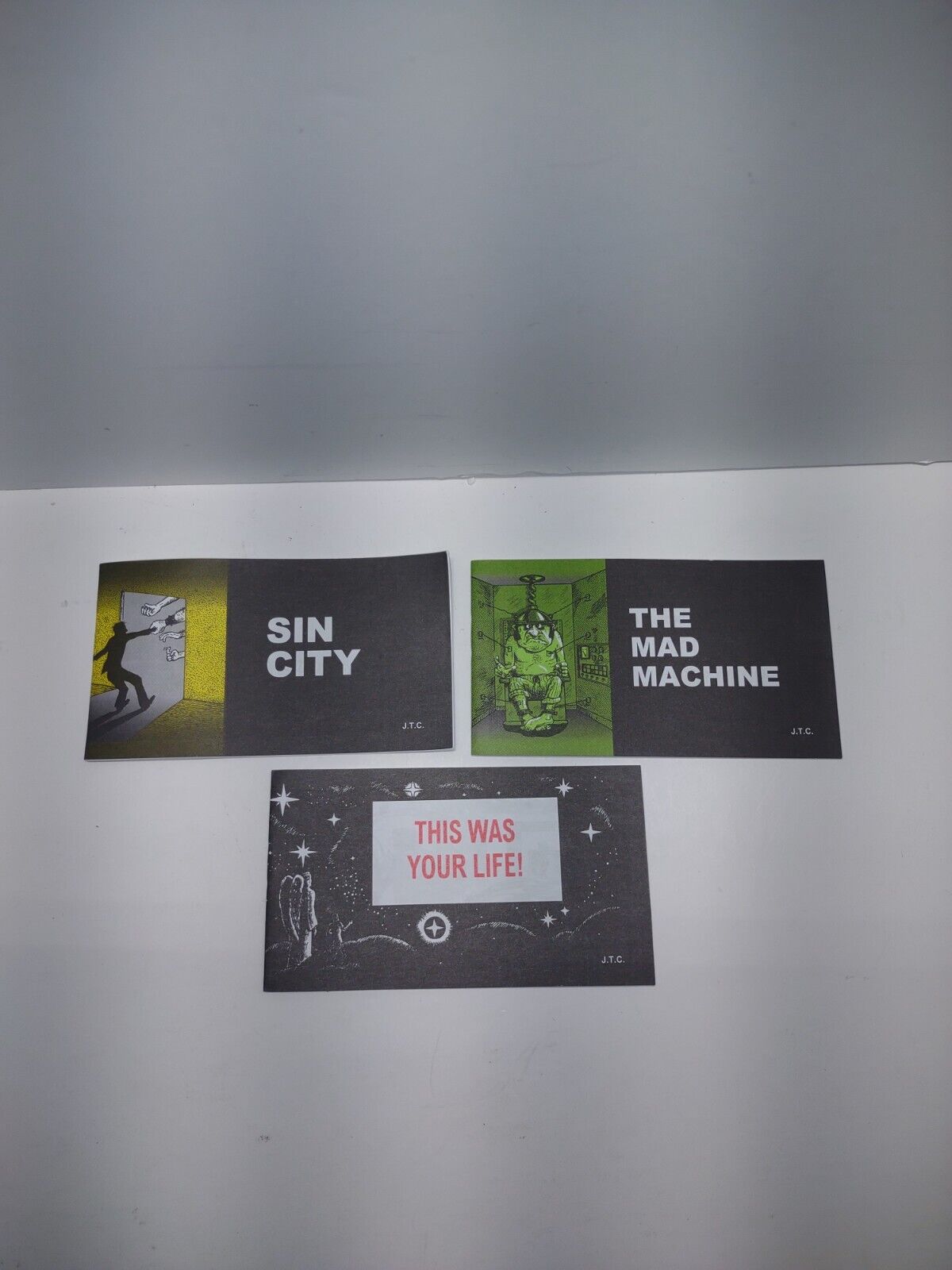 SIN CITY/ MAD MACHINE/ THIS WAS YOUR LIFE- Chick Tract Lot of 3- HOMOSEXUALITY 