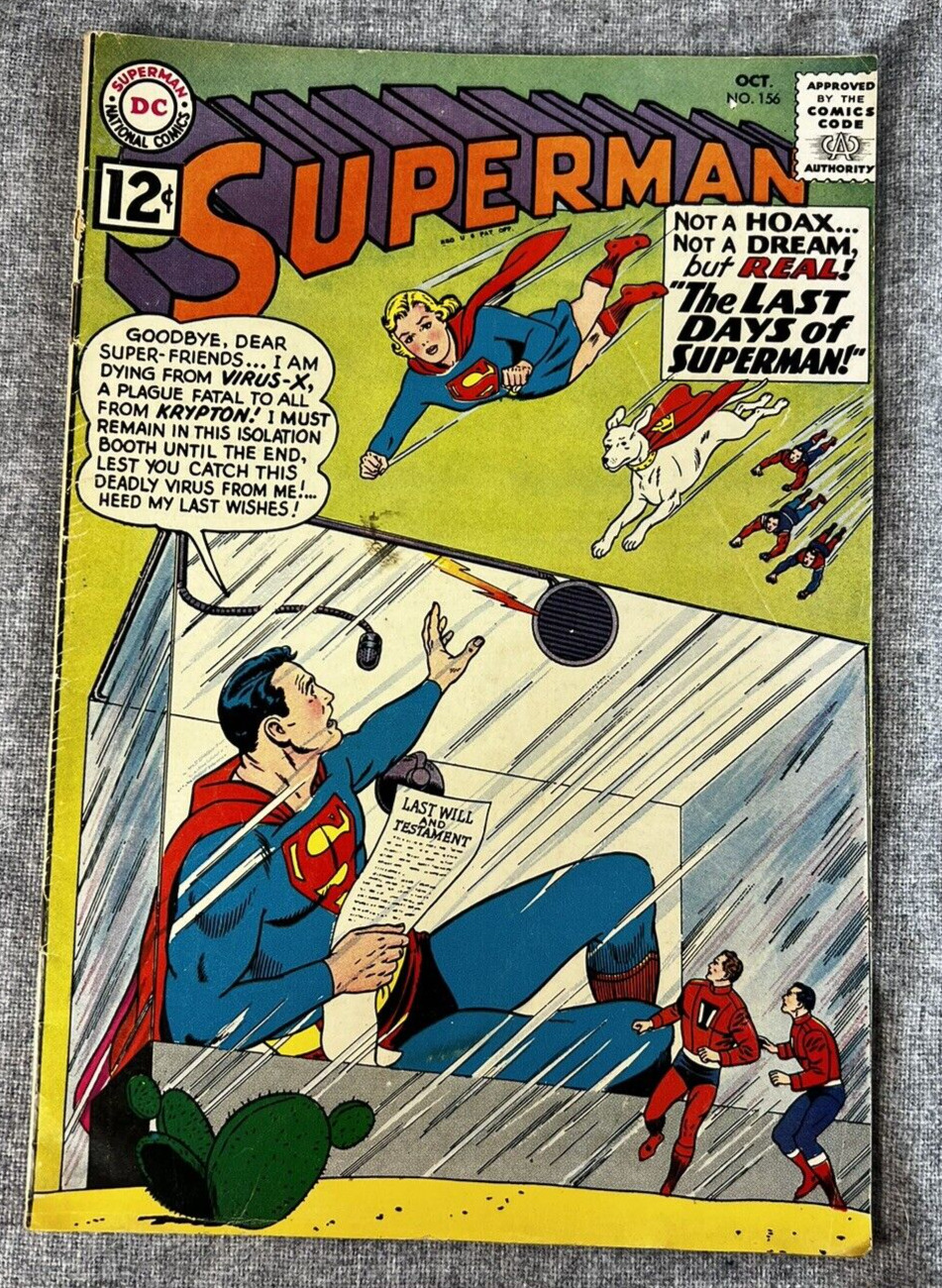 Superman #156 Comic Book (DC Oct 1962) - VG