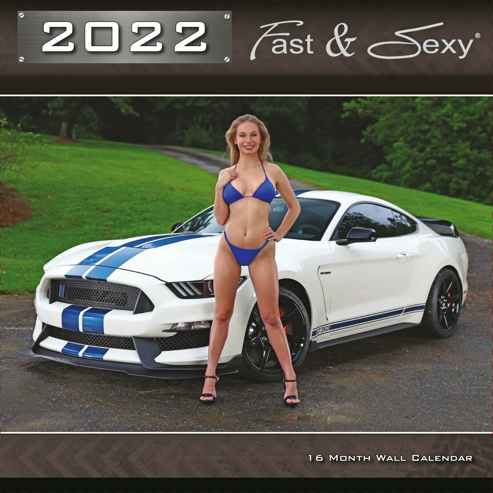 2022 Fast & Sexy Car Girl Wall Calendar 12x12 inches (PG Version)