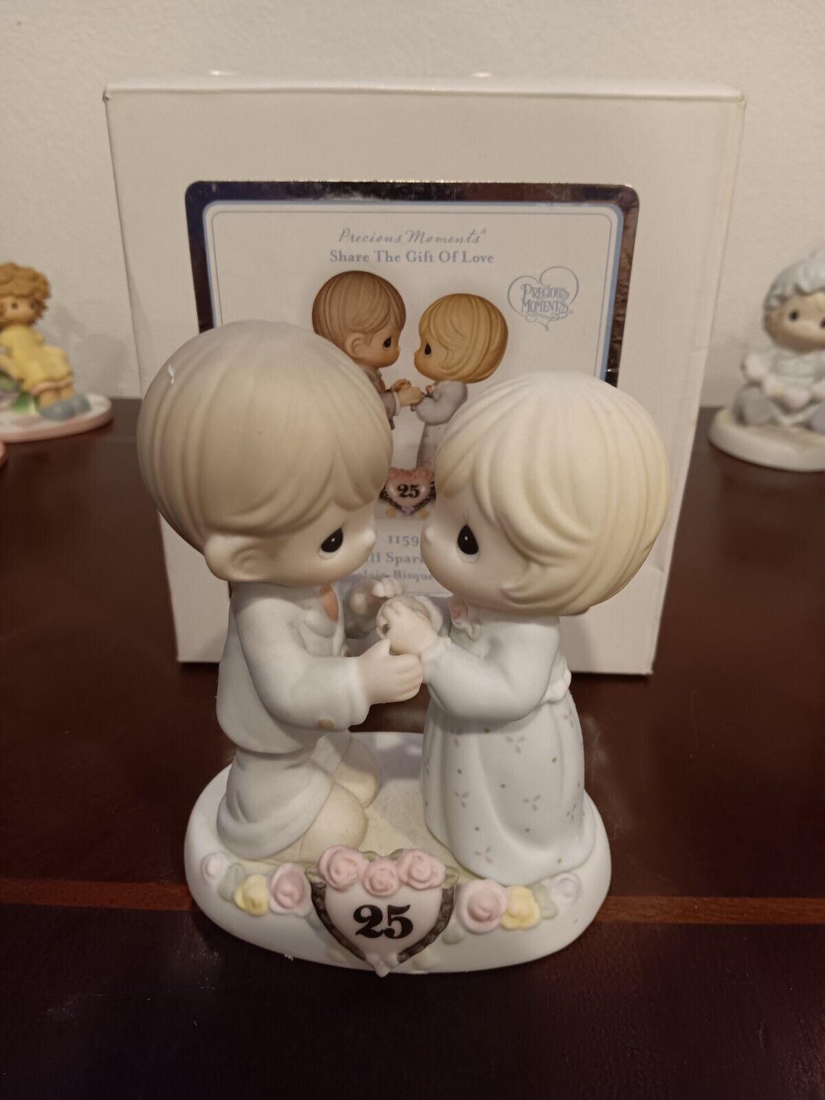 Precious Moments Figurine 25th Anniversary Our Love Still Sparkles In Your Eyes