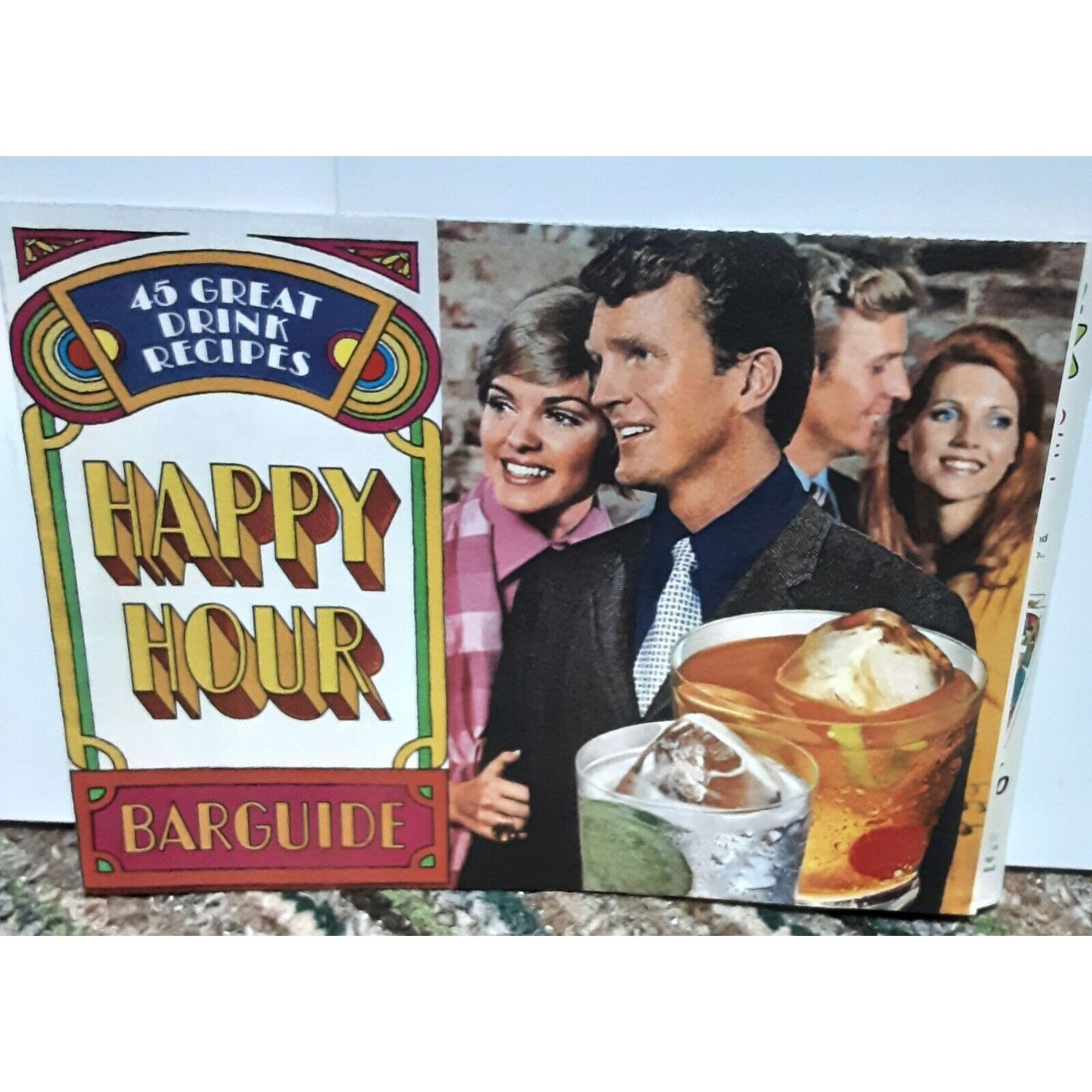 Vintage 1971 Happy Hour Bar Guide 45 Drink Recipes epherma