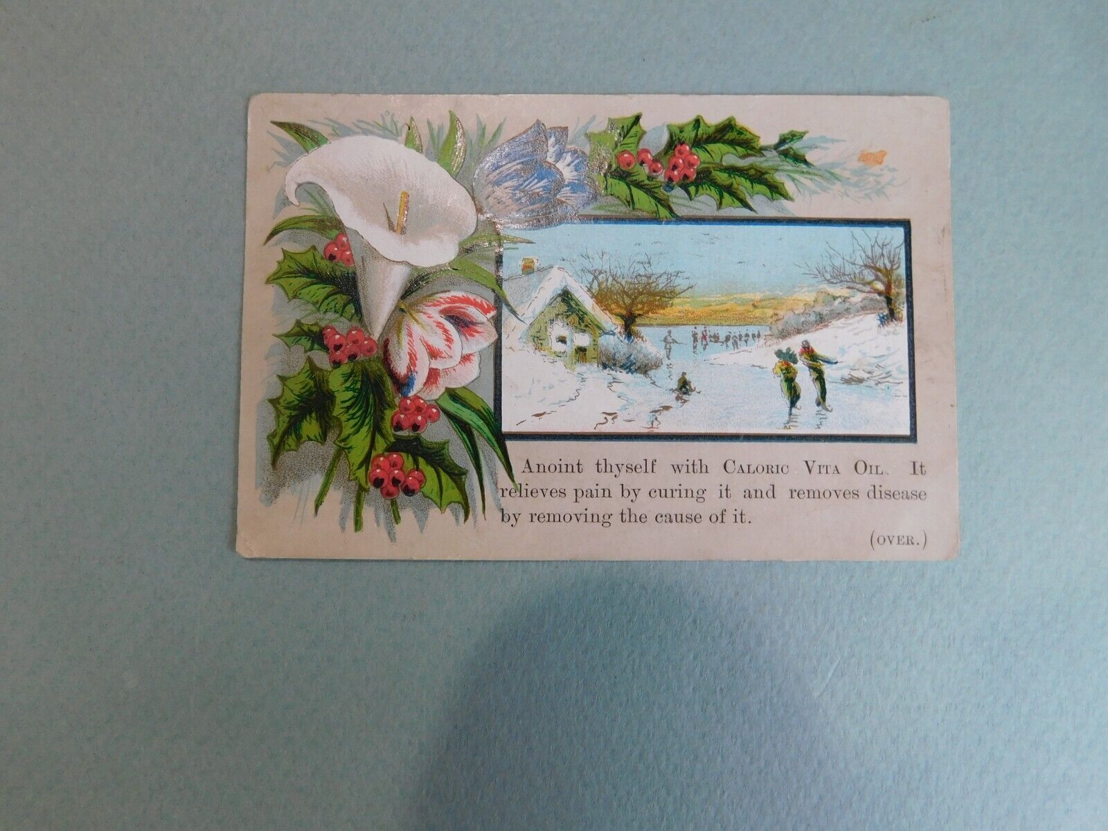 Antique Caloric Vita Oil card, San Francisco, Medical Quackery, Medicine