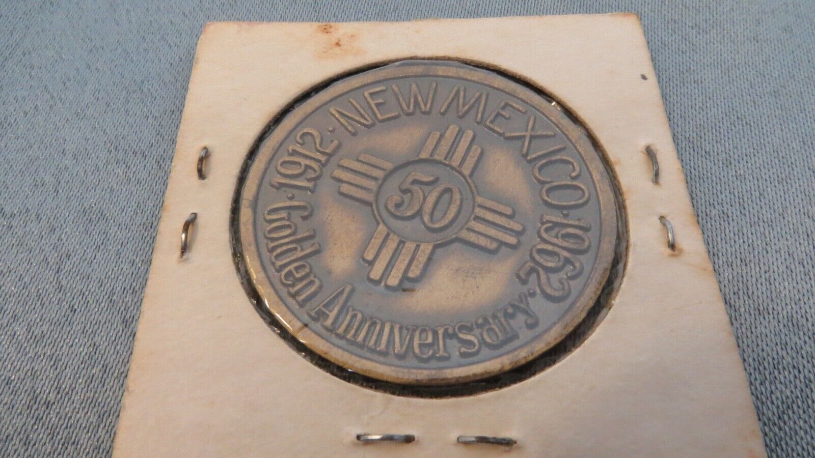 New Mexico 1962 Golden 50th Anniversary Token Medallion