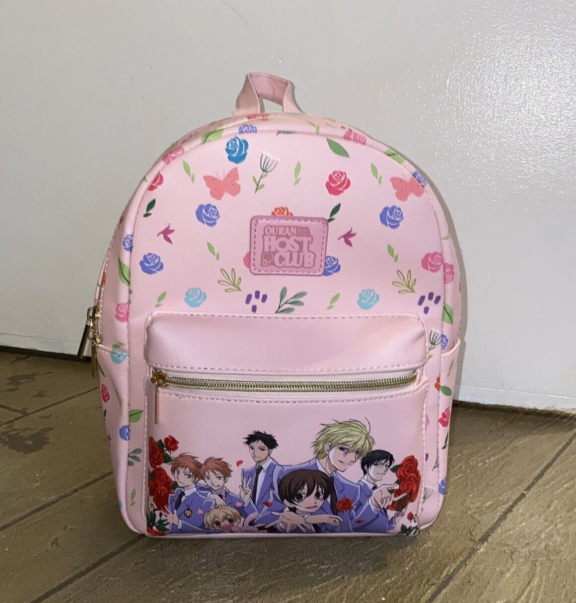 Ouran High School Host Club Pink Floral Mini Backpack