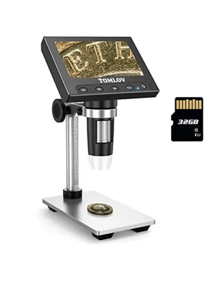 TOMLOV DM4 Coin Microscope 1000X with 4.3\