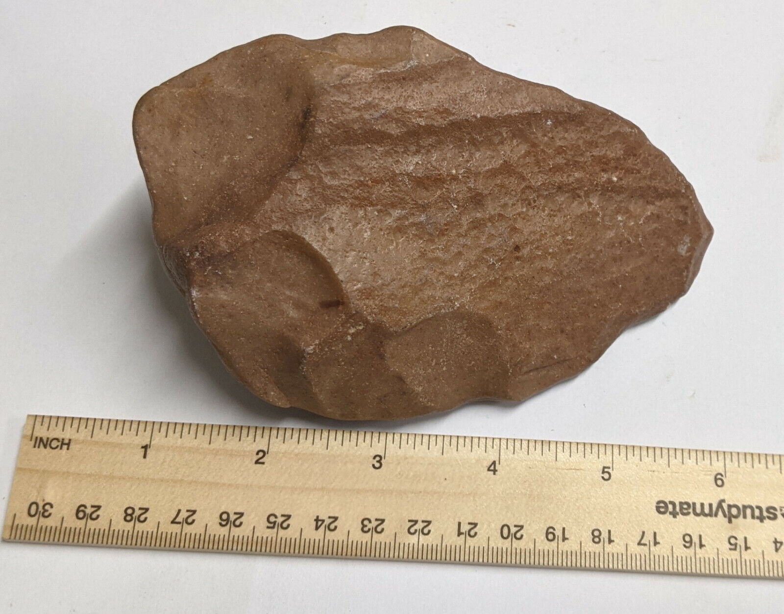 Paleolithic ACHEULEAN 300,000 Year Old HOMO ERECTUS Man Stone HAND AXE (#A1063)