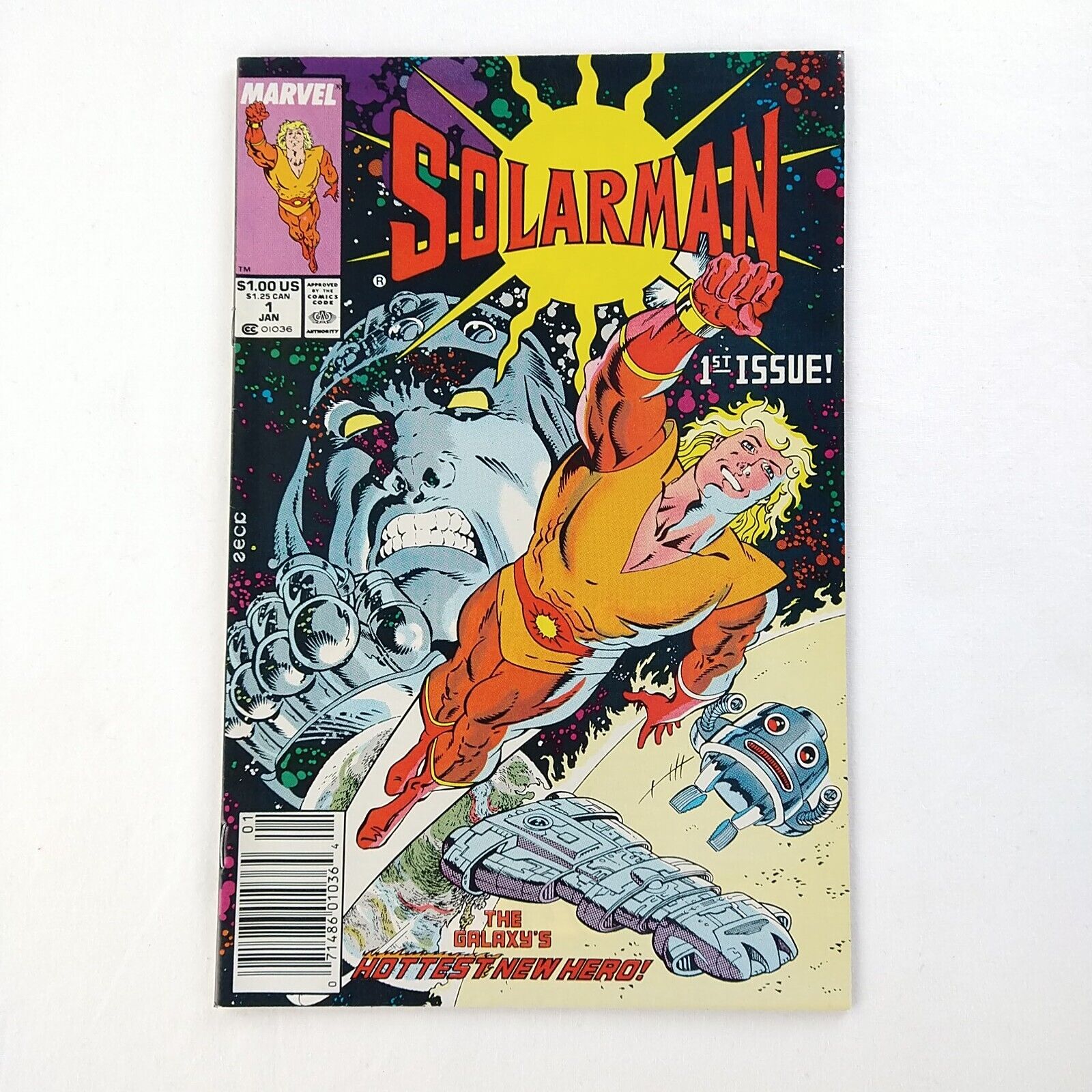 Solar Man #1 Newsstand (1989 Marvel Comics) 1st Issue
