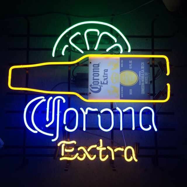 New Corona Extra Bottle Lime Neon Light Sign 24\