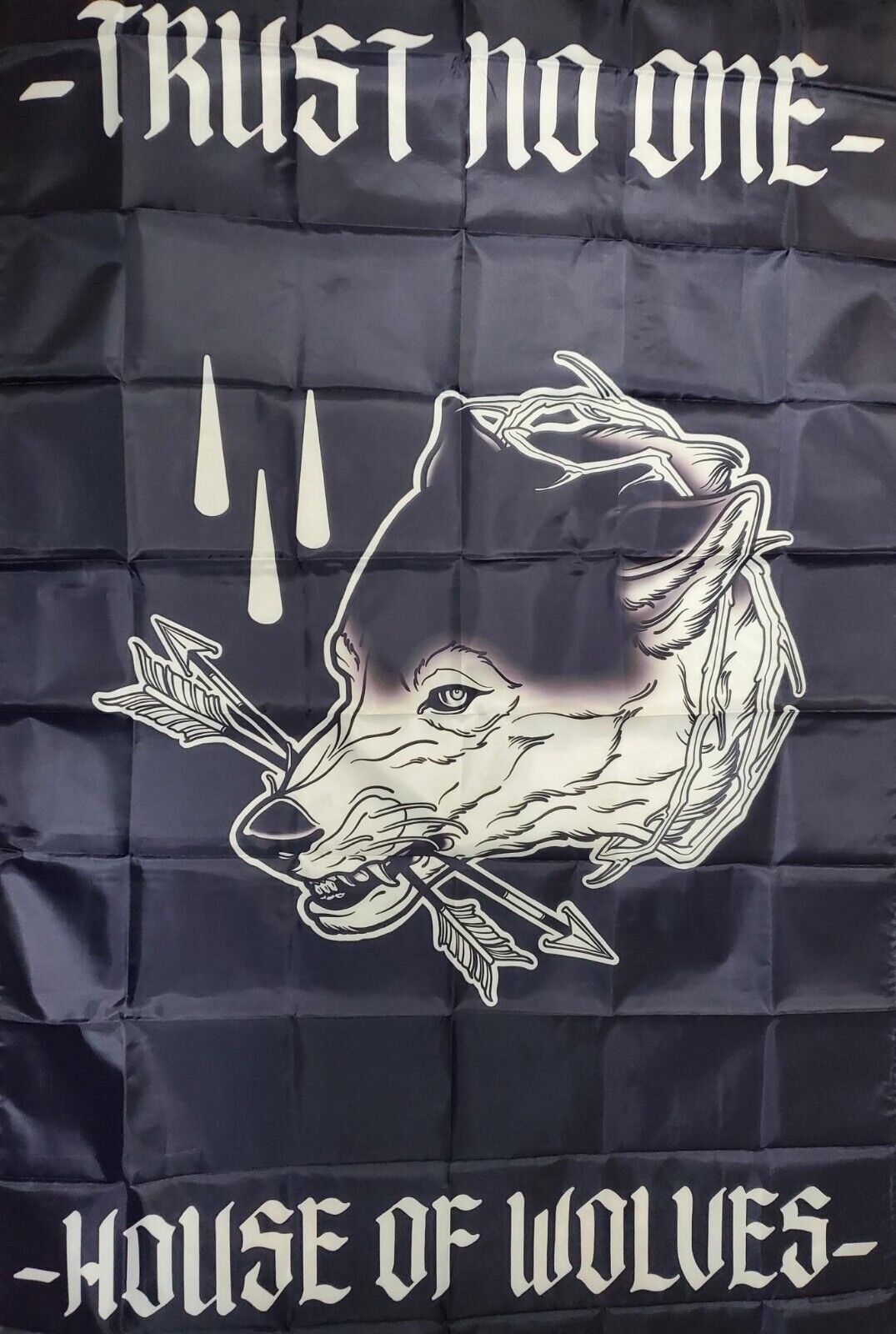 House of Wolves - Gypsy Walters Trust No One FLAG (RARE) Black