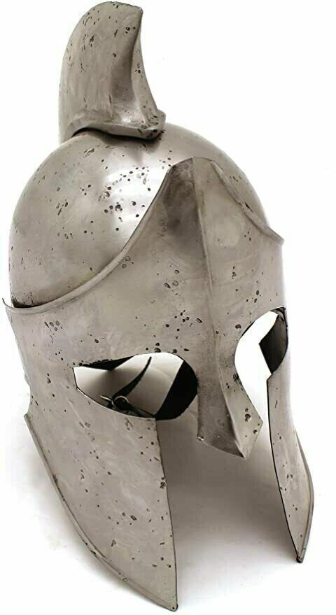 Christmas 18G Steel  Spartan Helmet w/Leather Liner Medieval Knight Warrior