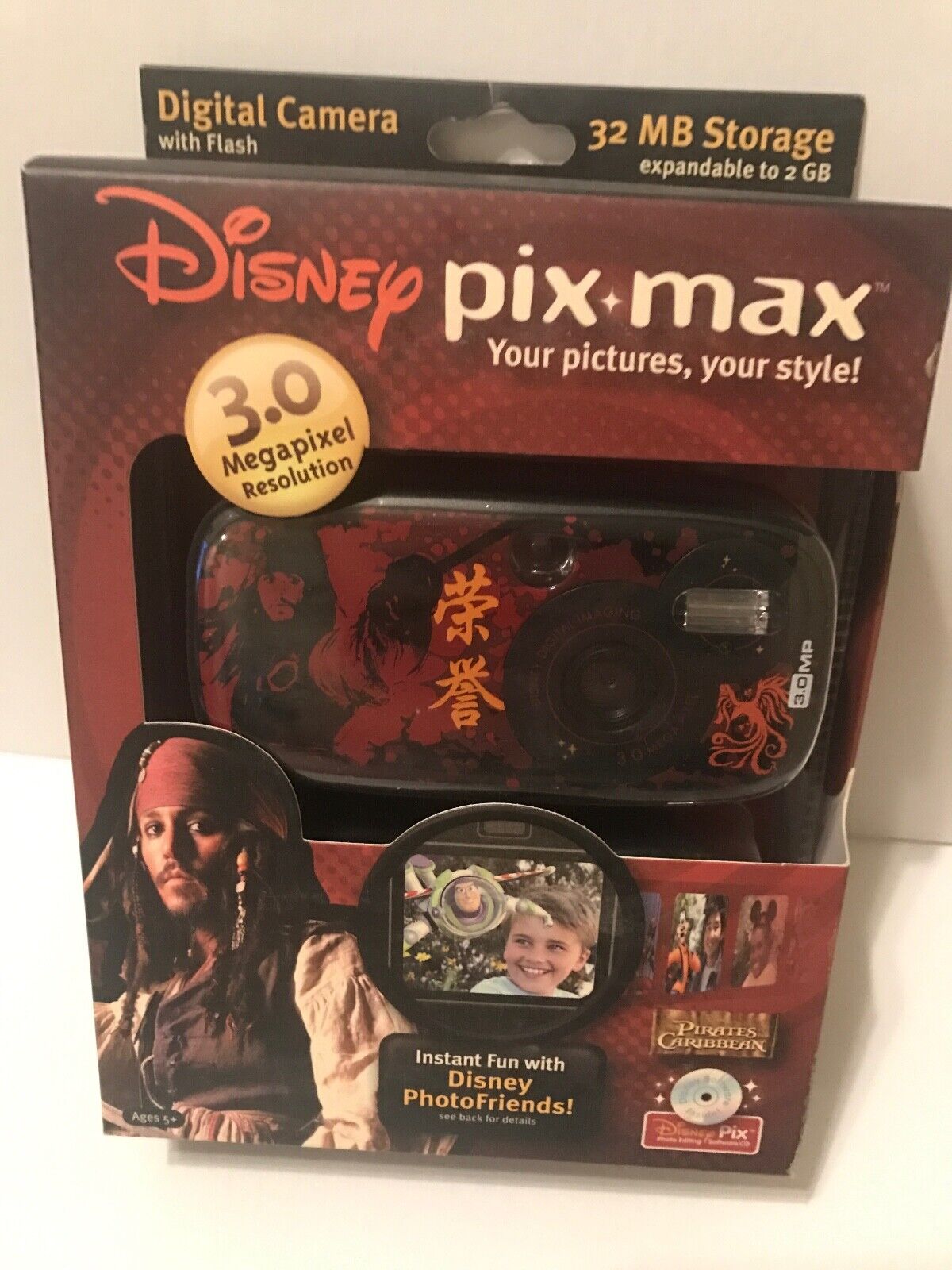 Disney Pix Max Pirates of the Carribean III Digital Camera 3.0 MP 747 New In Box