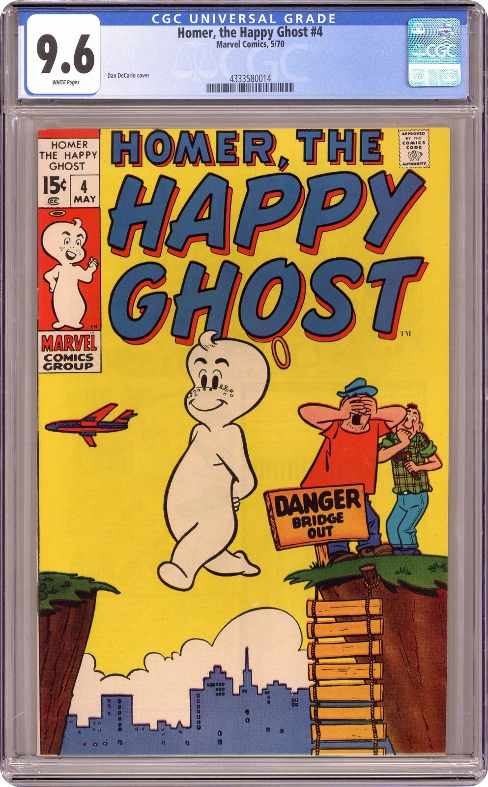Homer the Happy Ghost #4 CGC 9.6 1970 4333580014