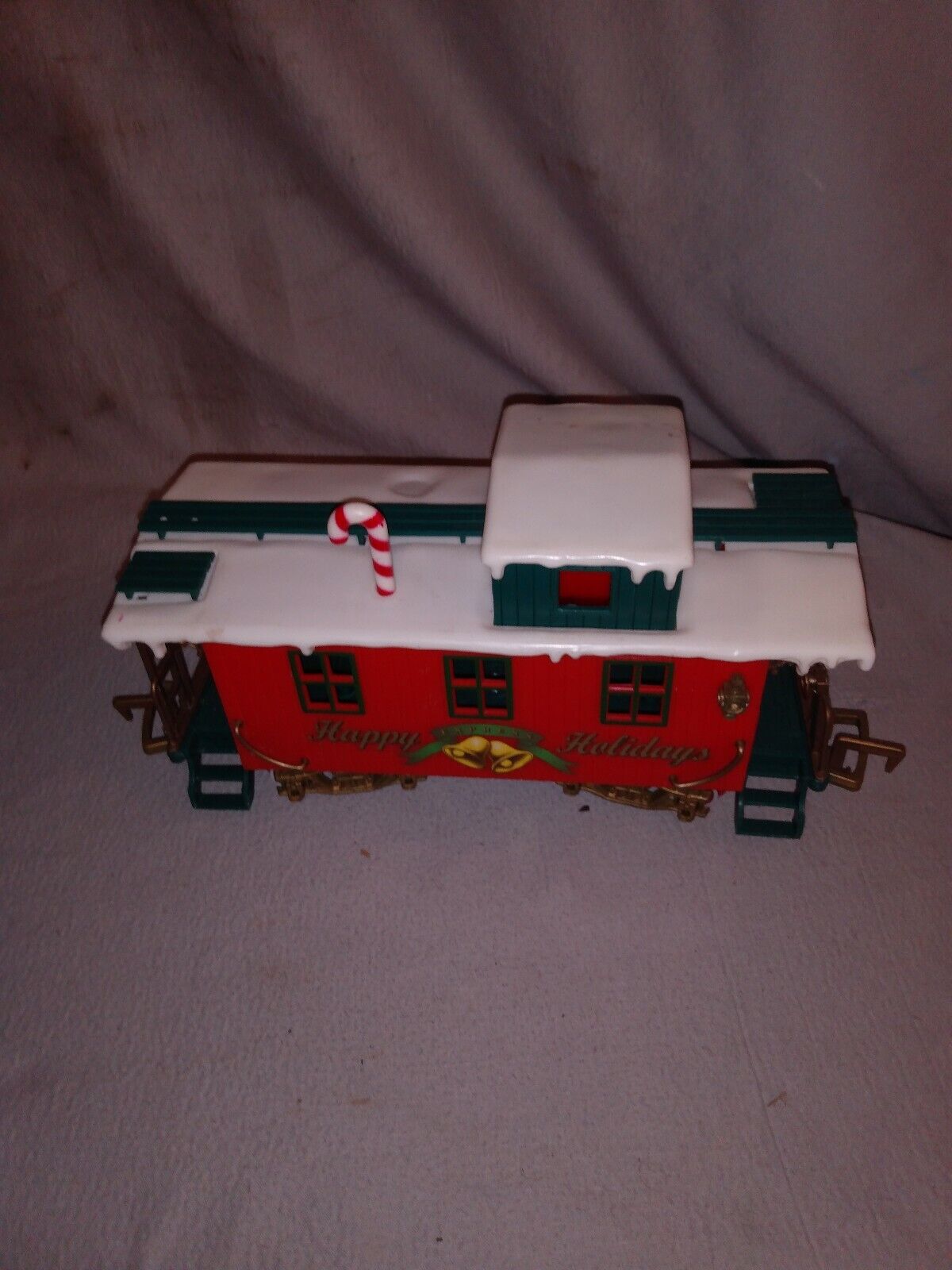 New Bright Brand Winter Belle Christmas Train Caboose Used