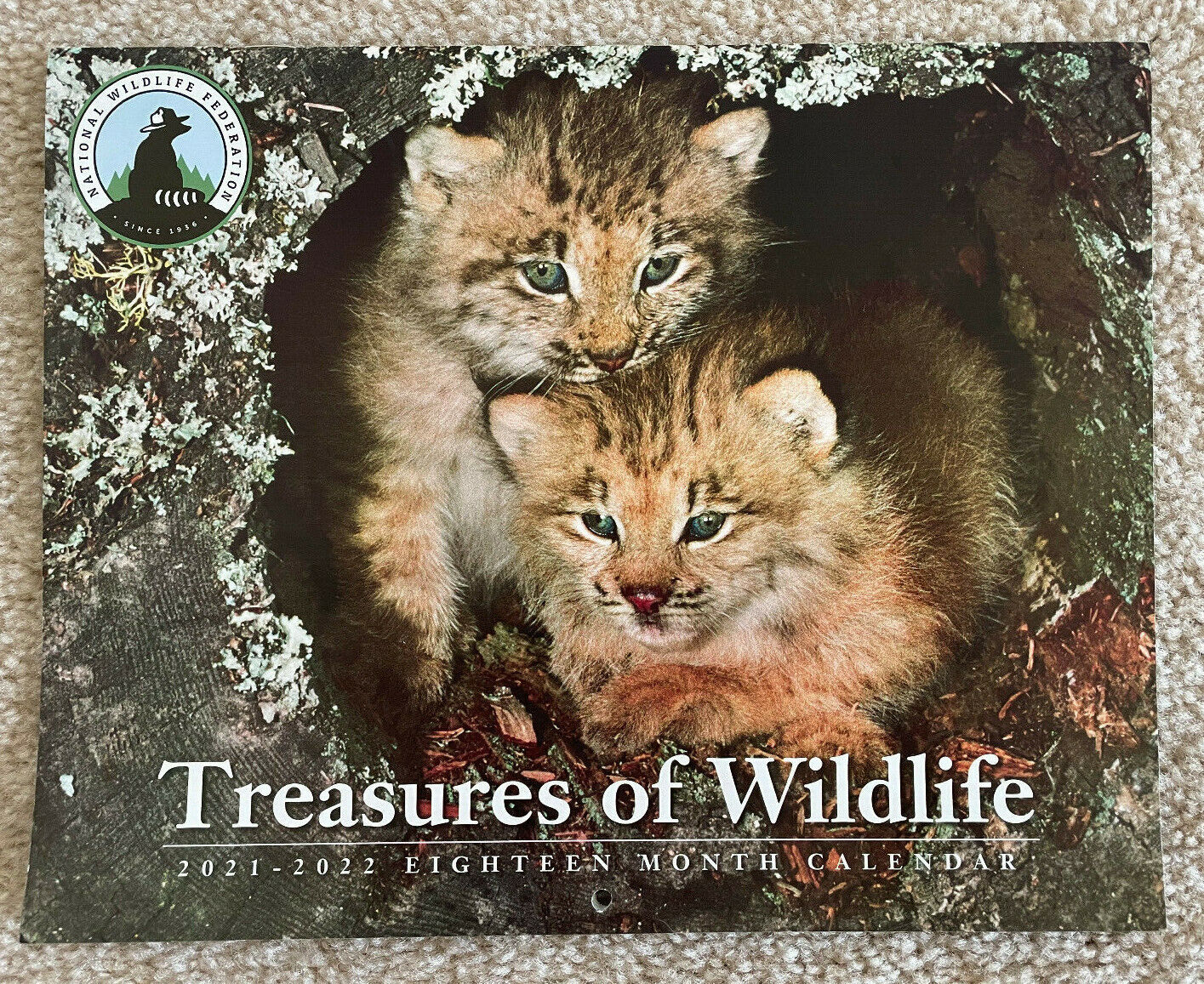 Treasures of Wildlife 2021 - 2022 Calendar National Wildlife Foundation Cat New 