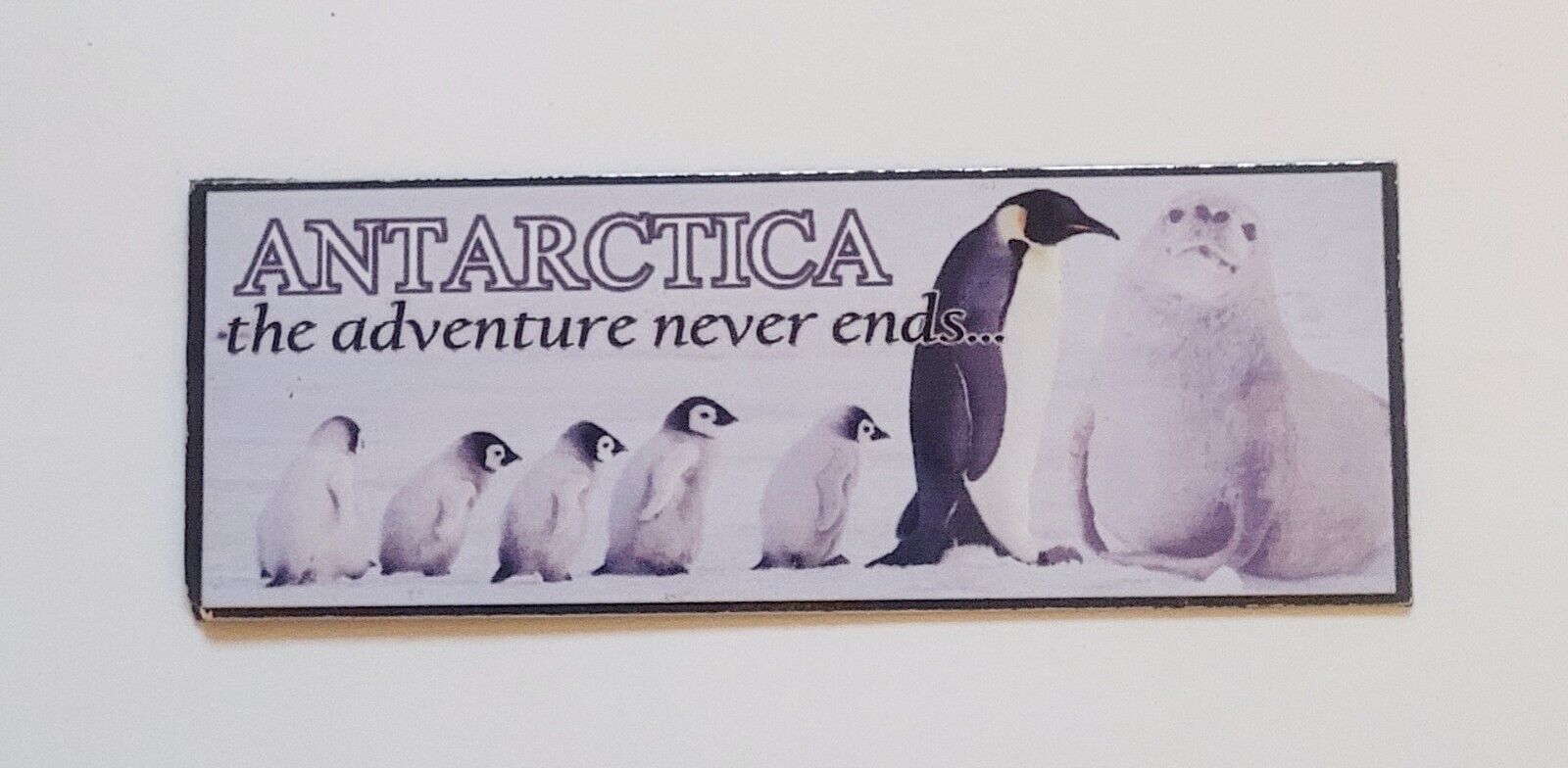 Antarctica the Adventure Never Ends Refrigerator Magnet Rubber 