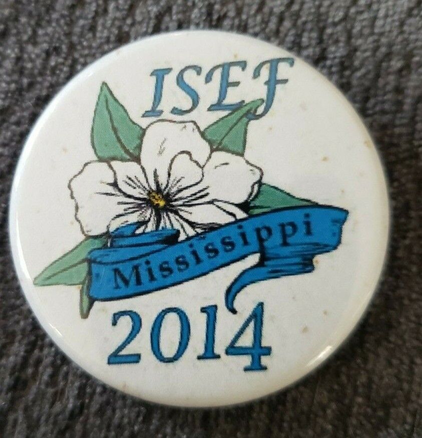Mississippi ISEF 2014 Button Lapel Pin Education Science Engineering ou46 tech