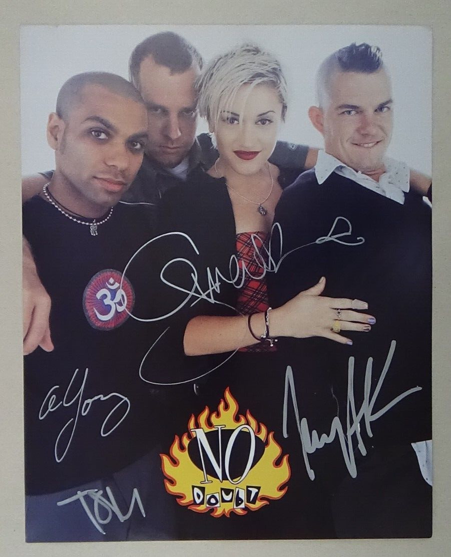 No Doubt Full Band Autograph Signed 8\