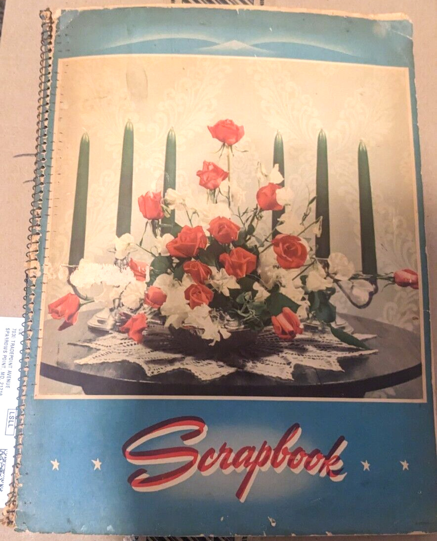 1950s Ephemera Scrapbook with News Articles Ads School Programs - 100% Charity