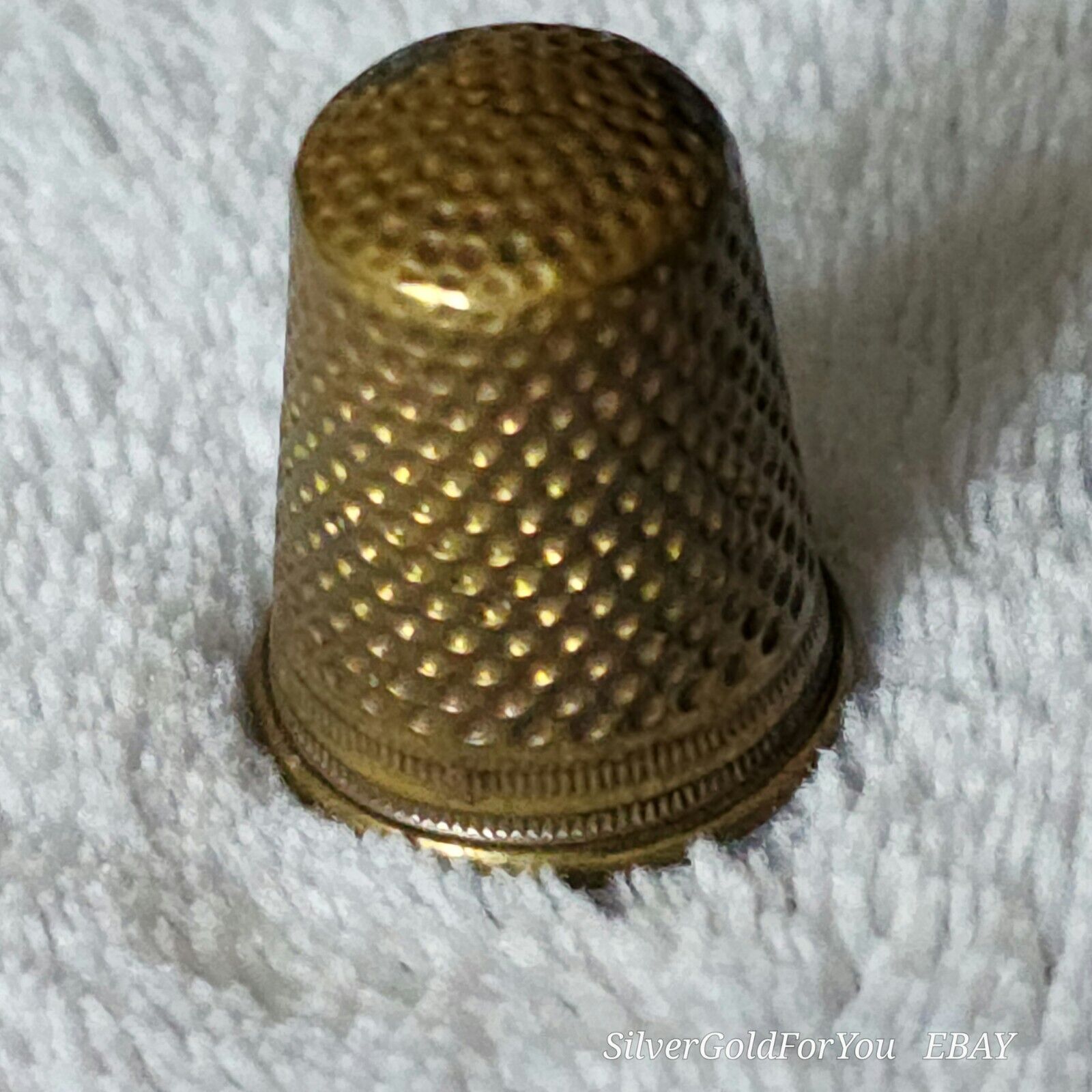 Vintage Brass Sewing Thimble