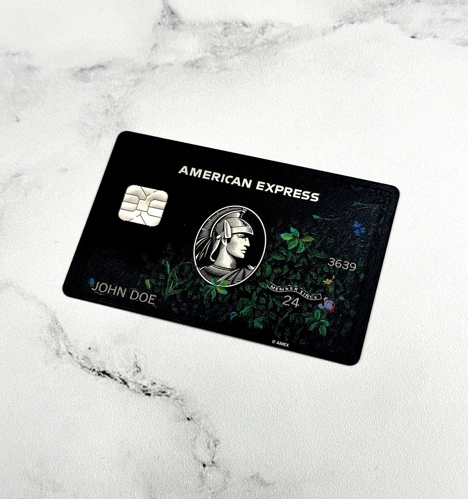 AMEX Black Card CUSTOM Centurion Floral Kehinde Wiley Novelty FAST US PRIORITY