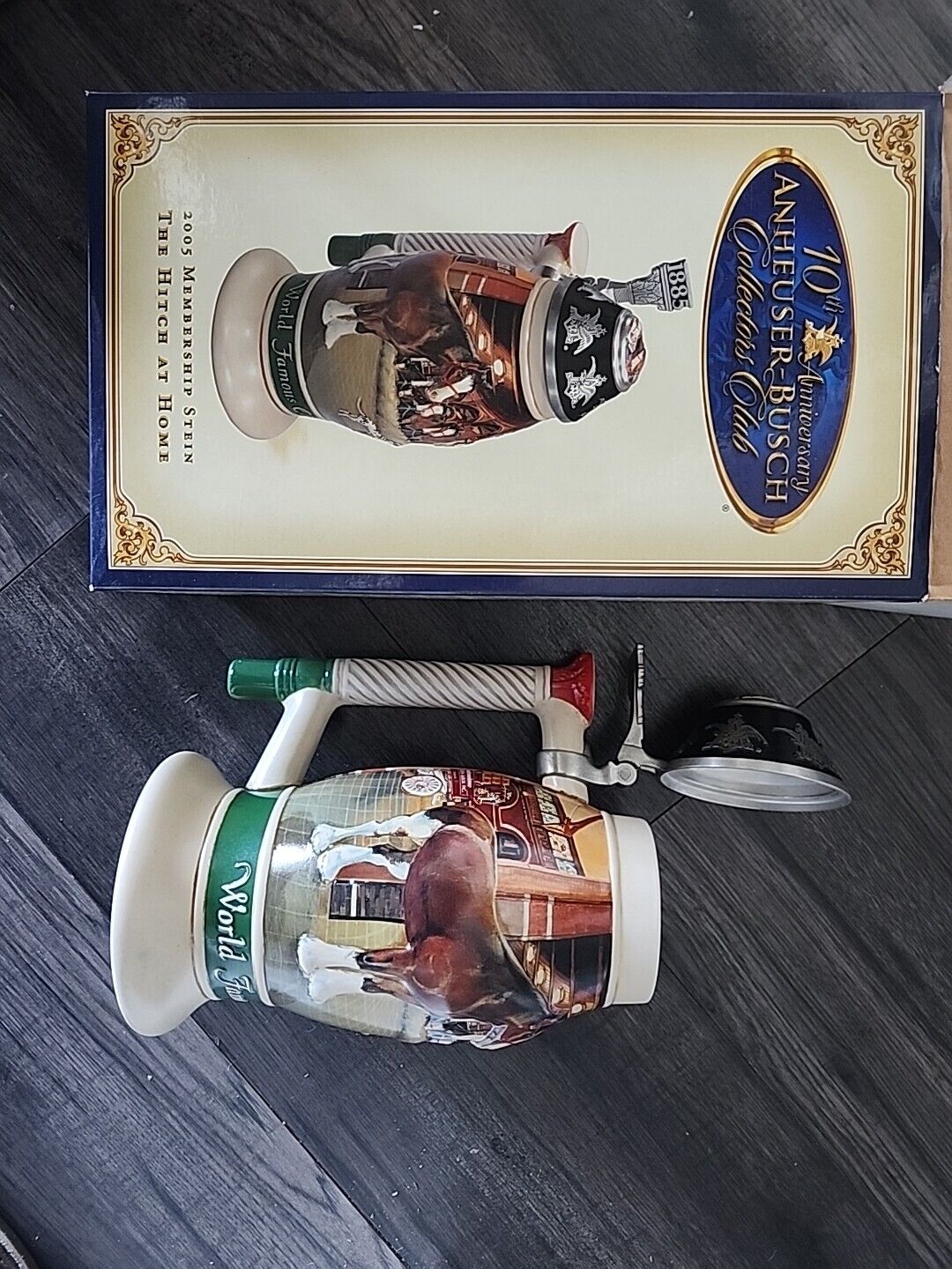 2005 Membership Stein Budweiser 10th Anniversary The Hitch At Home
