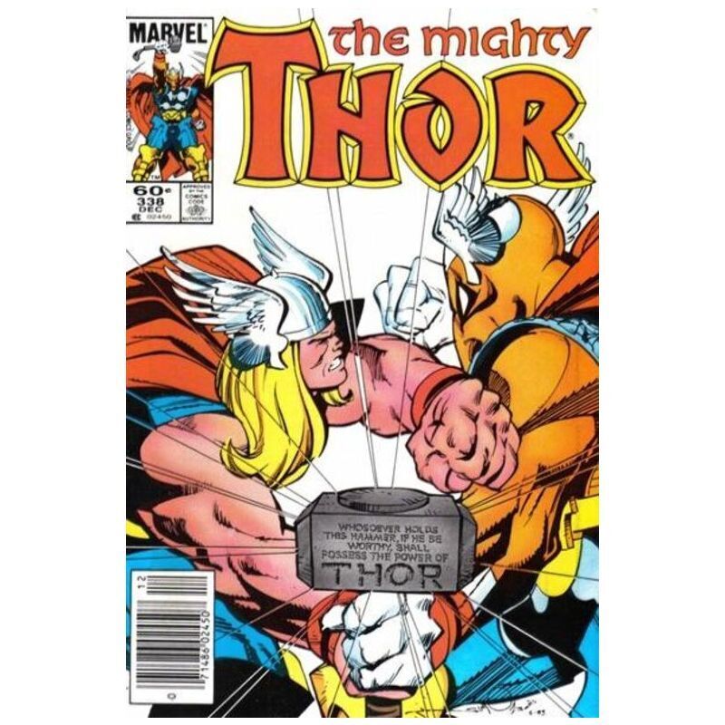 Thor (1966 series) #338 Newsstand in Very Fine condition. Marvel comics [y]