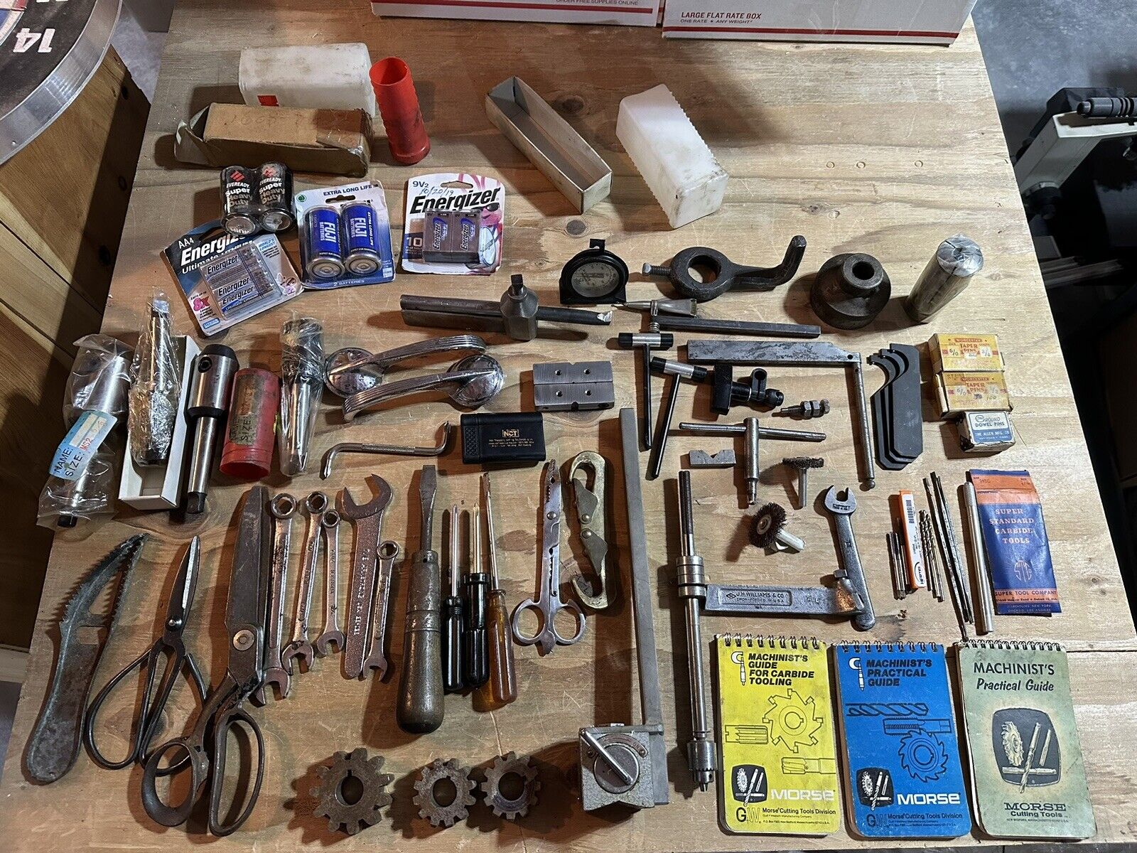 Lot Of Machinist Tool Box Contents - Lathe