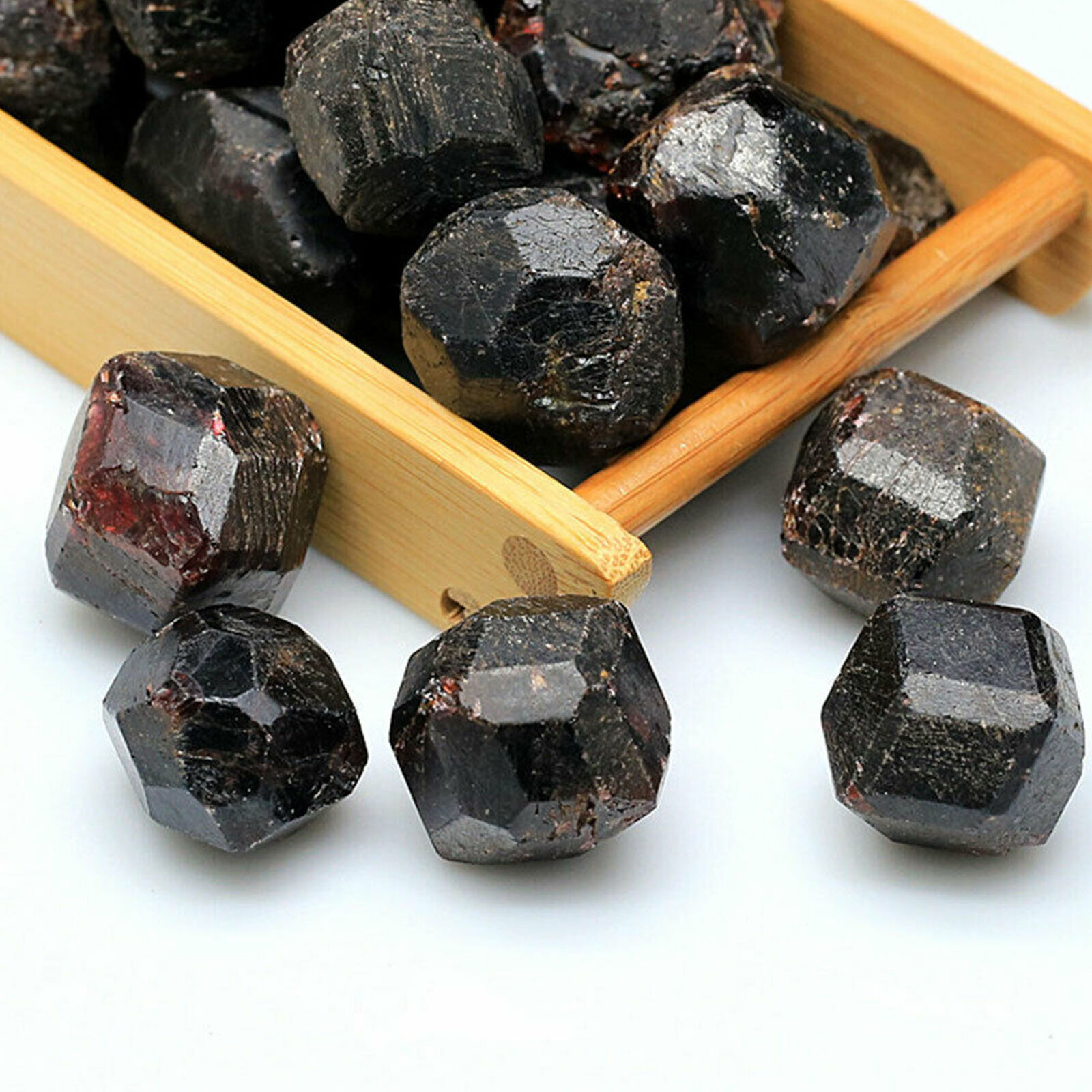 10pcs Natural Raw Rough Red Garnet Gemstone Rare Reiki Stone Crystals Specimens