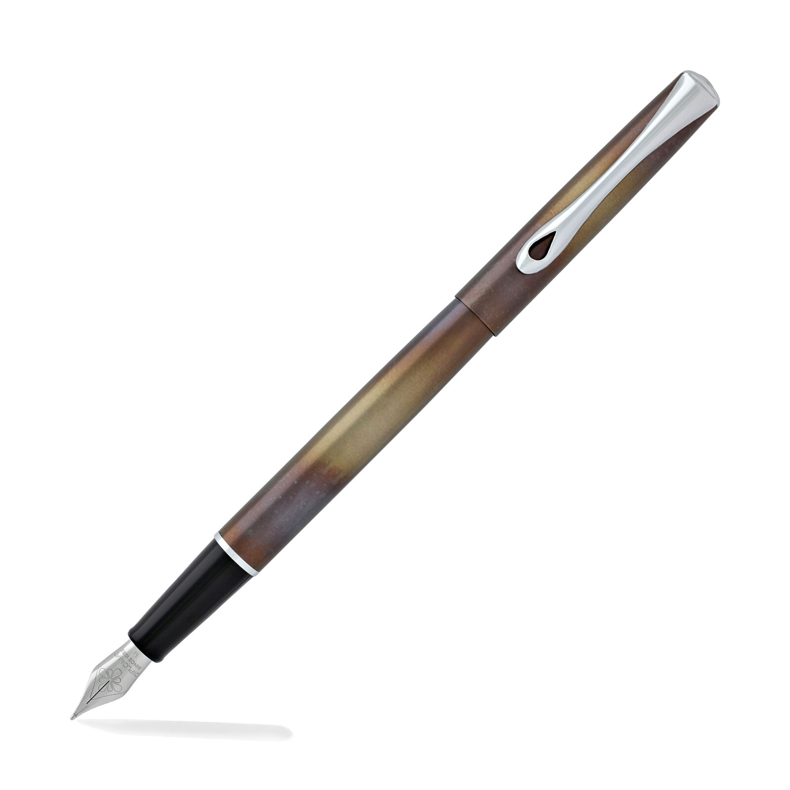 Diplomat Traveller Fountain Pen - Flame - Medium Point - D40701025 New in Box