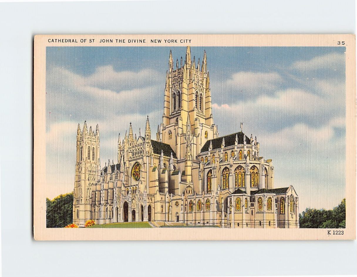 Postcard Cathedral Church of St. John The Divine New York City New York USA