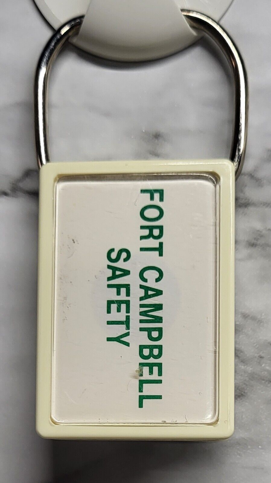 Fort Campbell Safety Keychain. Chart For Alcohol Consumption. Removable Loop.