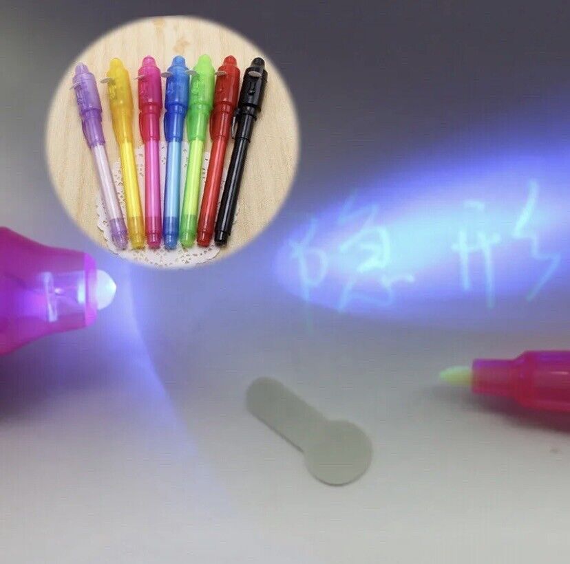 UV Light Pen Invisible Ink Security Marker Pen With Ultra Violet LED