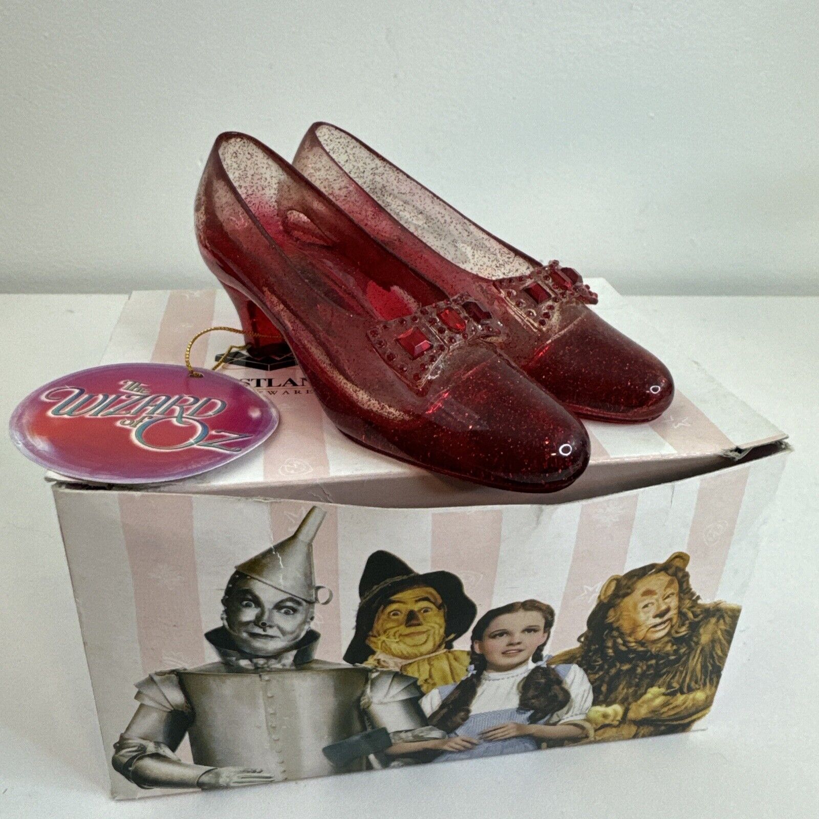 Wizard of Oz Ruby Slippers Westland Giftware 4 Inch Clear Red Resin #1845
