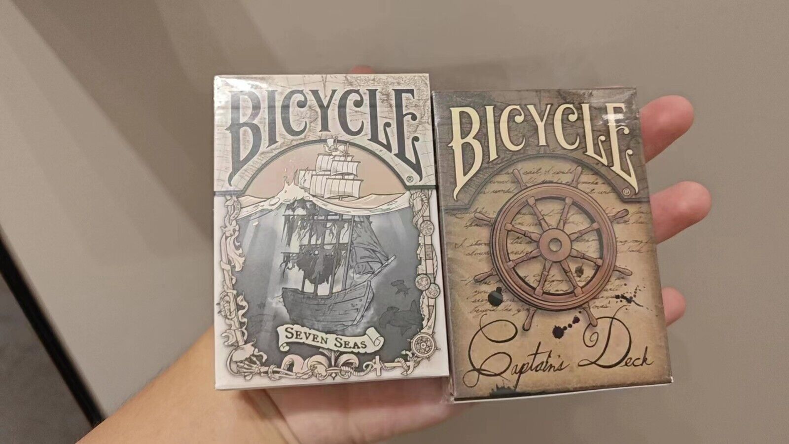 Bicycle Seven Seas and Captain\'s Deck Playing Cards Brain Vessel Studios 2014